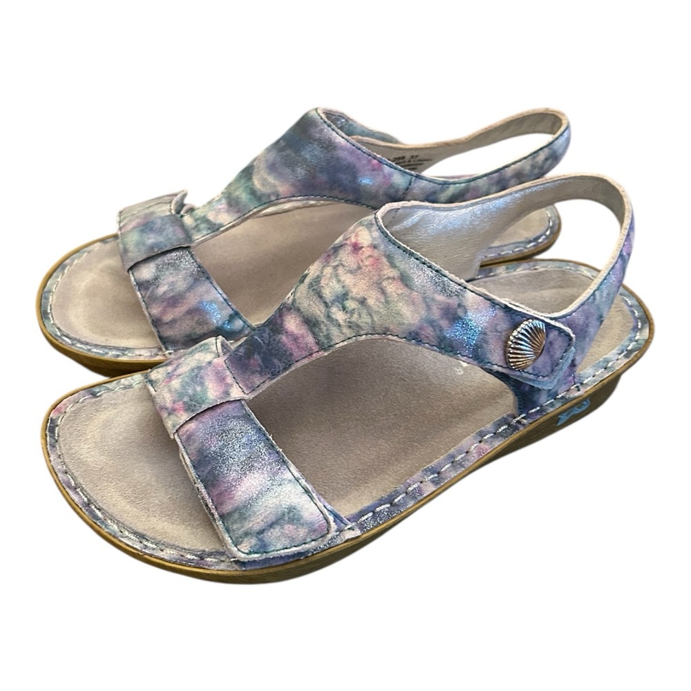 Alegria Leather Sandals with Adjustable Straps Kendra Impressionista US 7-7.5 - Picture 8 of 13